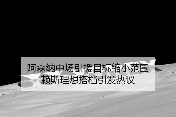 阿森纳中场引援目标缩小范围 赖斯理想搭档引发热议
